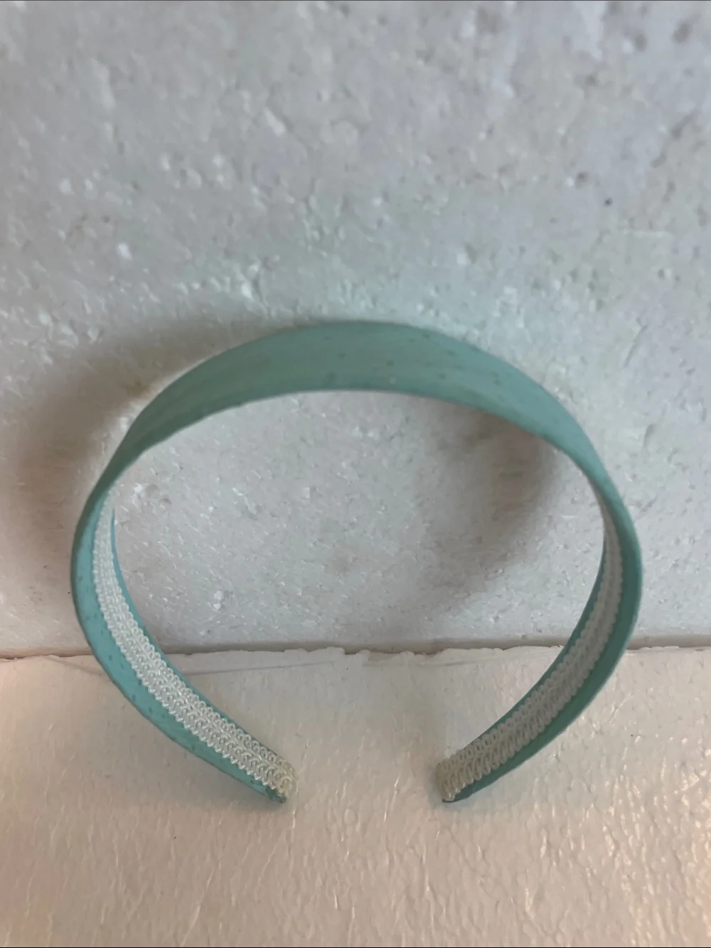 Vintage Y2K turquoise Aqua Blue sparkly Headband one size fits most